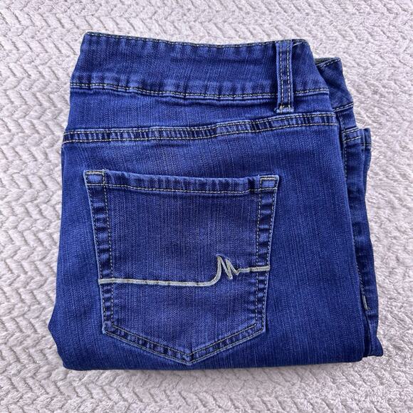 M Jeans Maurices Mid Rise Dark Wash Mid Rise Womens Blue Jeans Sz 16 Short - Picture 14 of 14